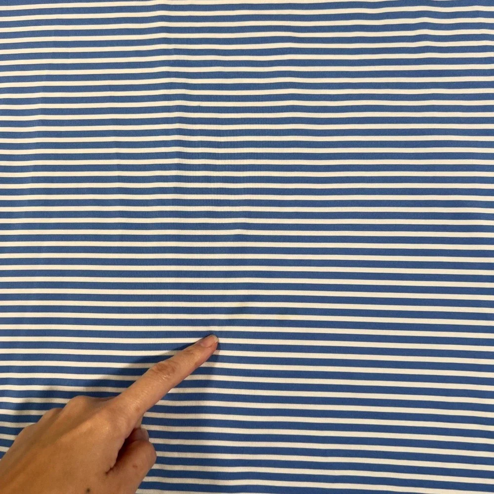 Polo Ralph Lauren Performance Polo Mens XL Blue‎ Striped Golf Athletic Summer